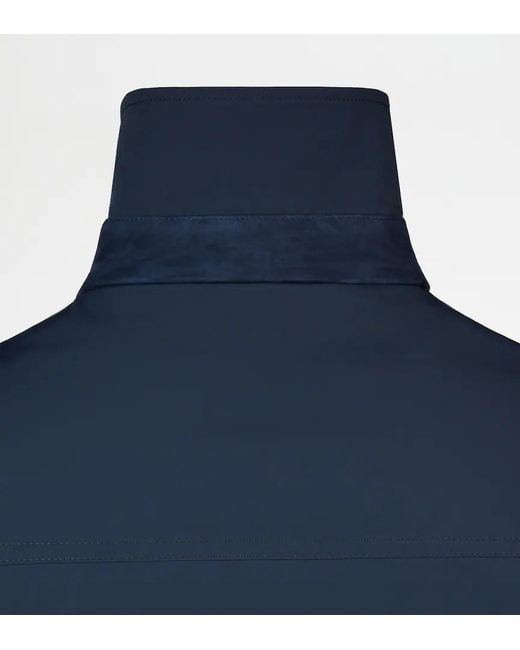 Tod's Blue Long-Sleeved Coat for men