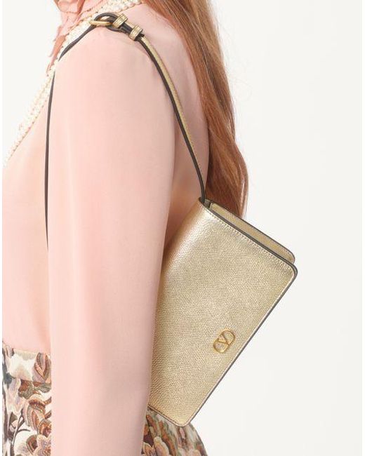 Valentino Pink Georgette Ruffled Button-Up Shirt