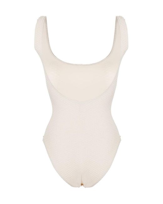 Anine Bing White Jace One-Piece Swimsuit