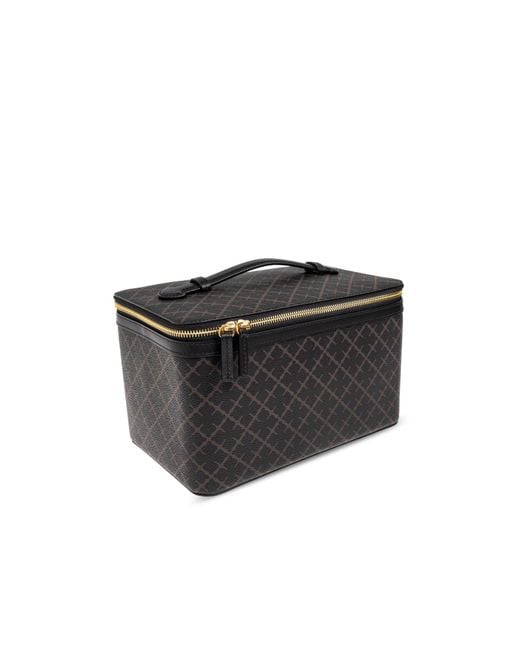 By Malene Birger Black Signature Flower Beauty Case