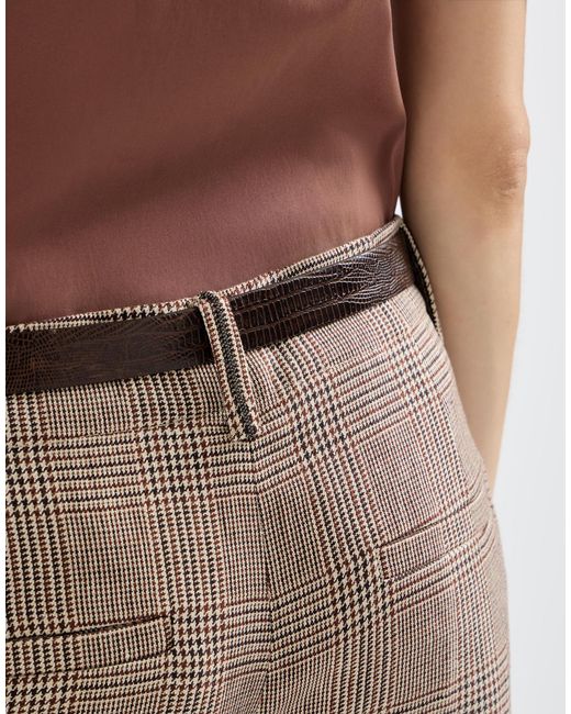 Brunello Cucinelli Gray Linen Cigarette Trousers