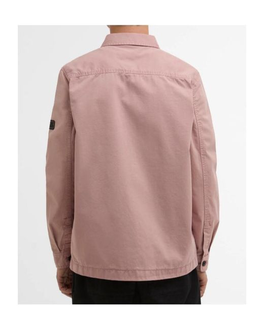 Barbour Pink Arlo Overshirt for men