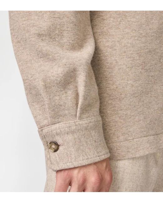 Tod's Natural Buttoned Flap-Pocket Shirt Jacket for men
