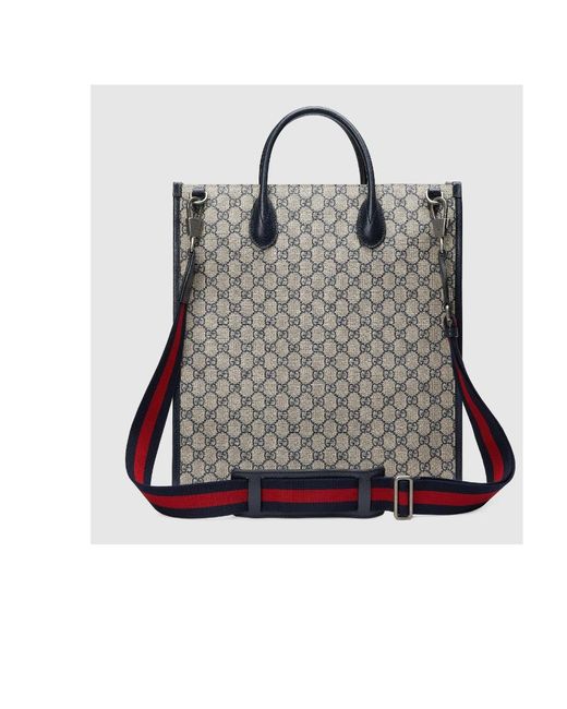 Gucci Gray Gg Supreme Tote Bag for men