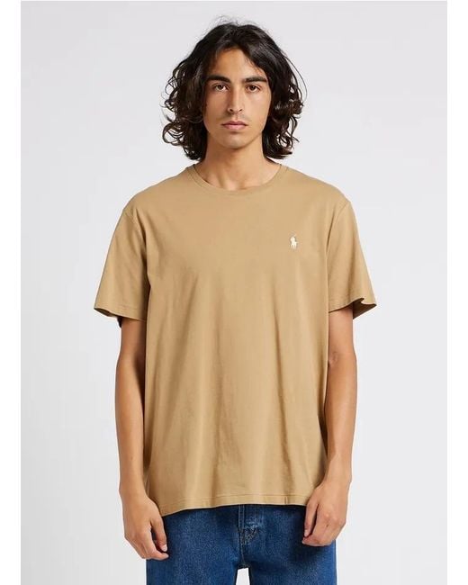 Polo Ralph Lauren Natural Logo Cotton T-Shirt for men