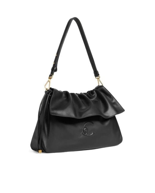 Coccinelle Black Lidia Drawstring Shoulder Bag