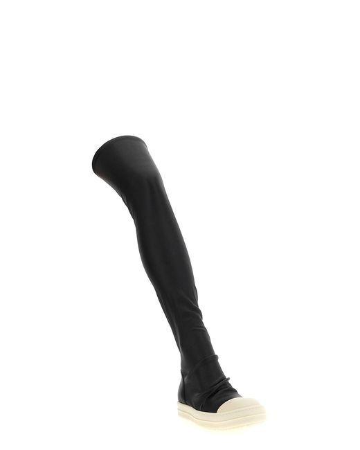 Rick Owens Black Fw26 Tower High Stocking Sneaks