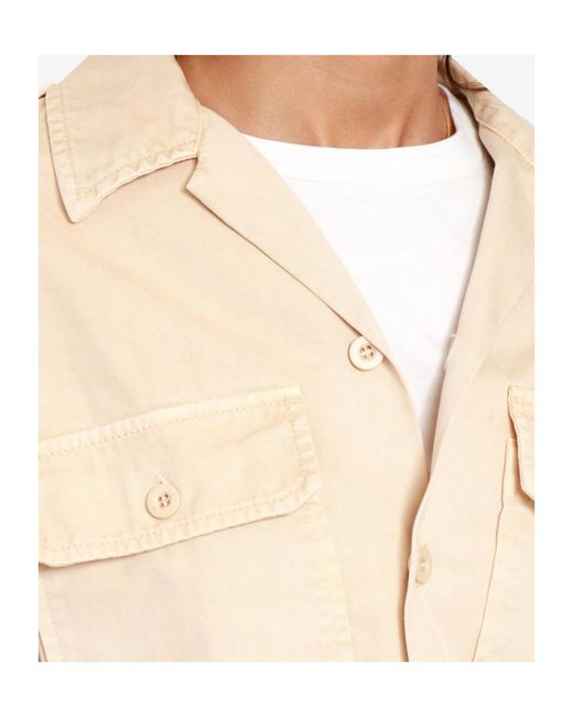 Semicouture Natural Button-Down Long-Sleeved Shirt