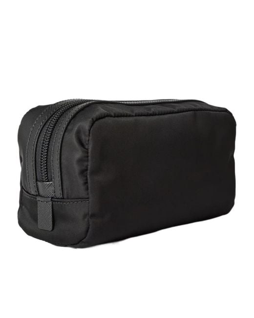 Prada Black Water-Resistant Wash Bag for men