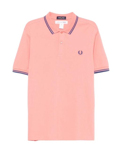 Comme des Garçons White Comme Des Garçons Shirt Embroidered Polo Shirt for men