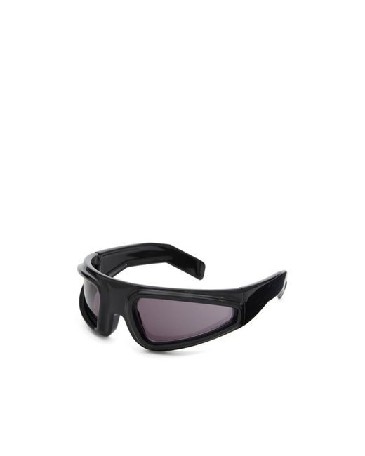 Rick Owens White Biker-Frame Sunglasses for men