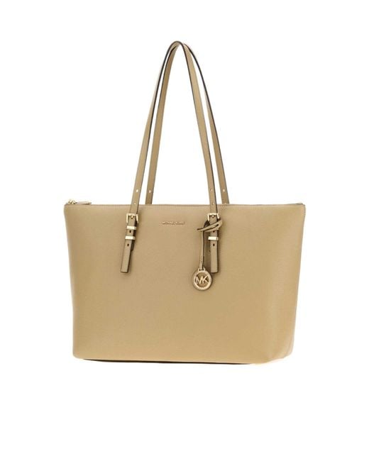 MICHAEL Michael Kors Natural Quinn Large Tote Bag