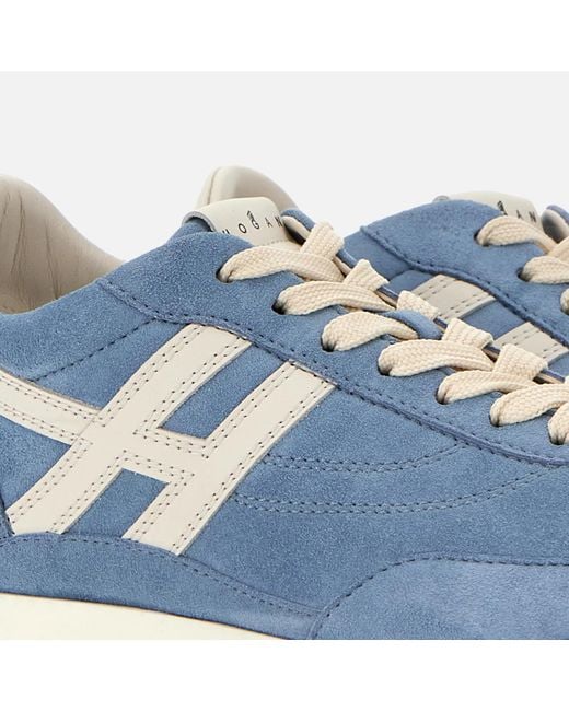 Hogan Blue H699 Suede Sneakers