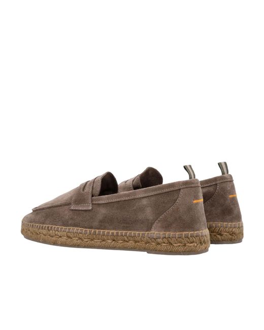 Castaner Brown Round Toe Casual Shoes for men