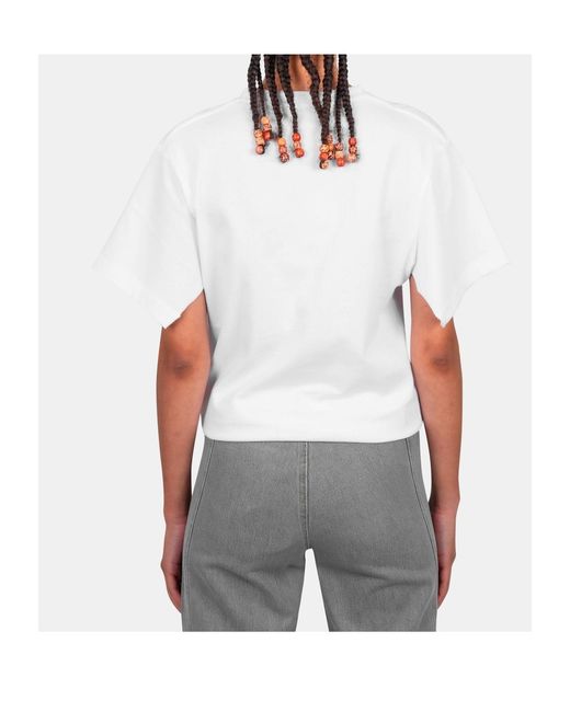GIMAGUAS White Alina V-Neck T-Shirt