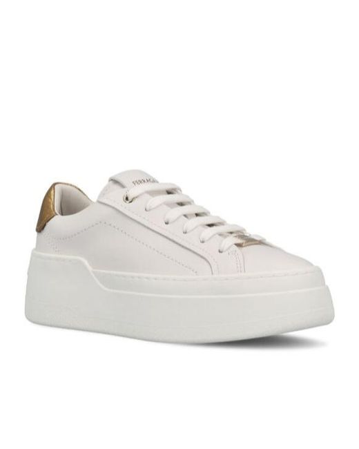 Ferragamo White Ferragamo Logo Embossed Sneakers
