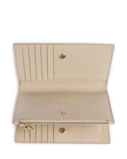 Coccinelle Natural Logo Lettering Zipped Wallet
