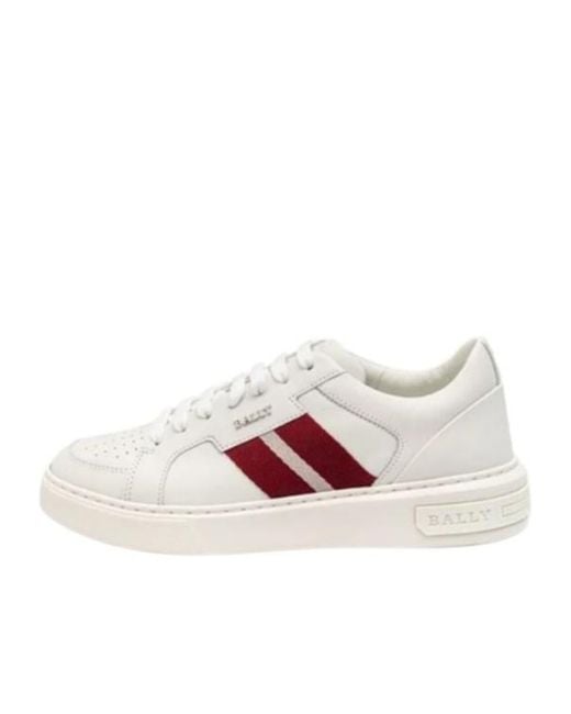 Bally Pink Lace-Up Sneakers for men