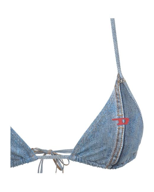 DIESEL Blue Tatiana Triangle Bikini Top Beachwear