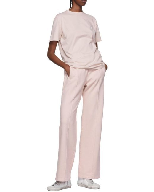 Golden Goose Deluxe Brand Pink Star Embellished Straight Leg Pants