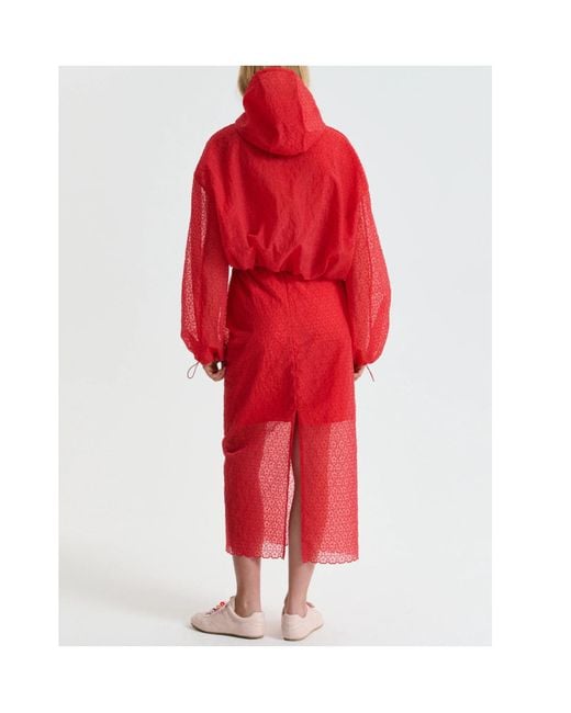 CECILIE BAHNSEN Red Drawstring Jacket