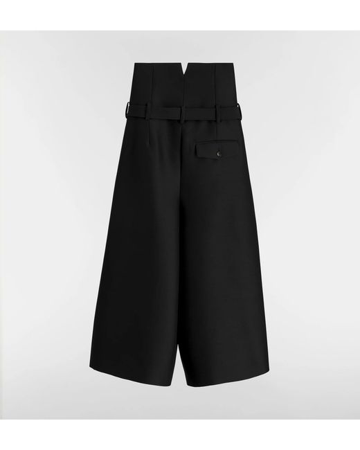 Dior Black Belted Cropped Pants