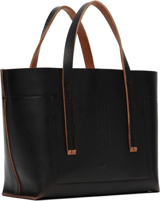 Rick Owens Black Mini Concordians Tote for men