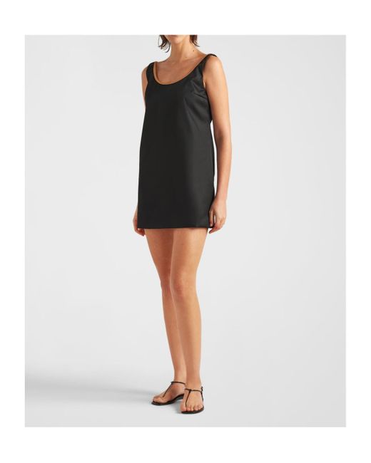 Prada Black Round-Neck Sleeveless Dress