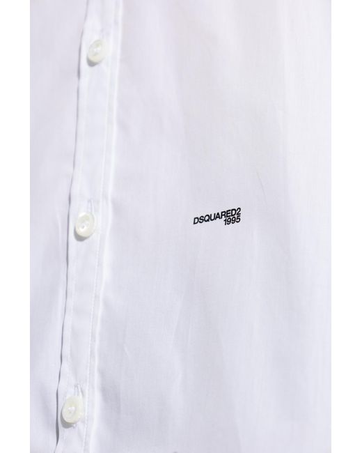 DSquared² White Football Shirt for men