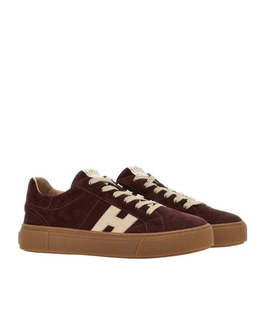 Hogan Brown Crosswind Low-Top Sneakers for men