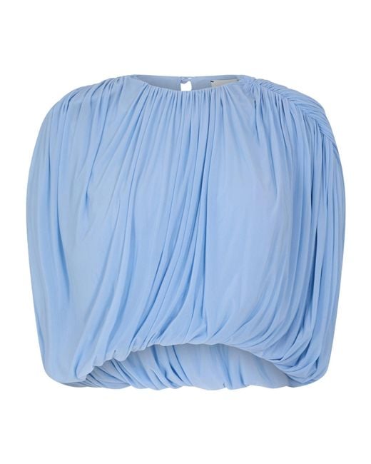 Magda Butrym Blue Magda Blouse 08 Ld62