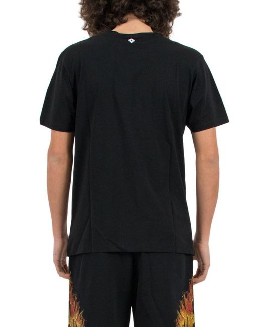 Marcelo Burlon Black Open-Necked Shirt for men