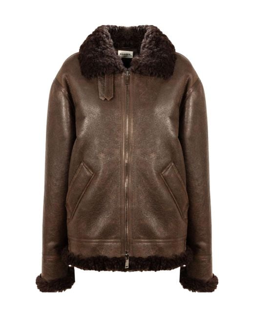 P.A.R.O.S.H. Brown Leather Jackets
