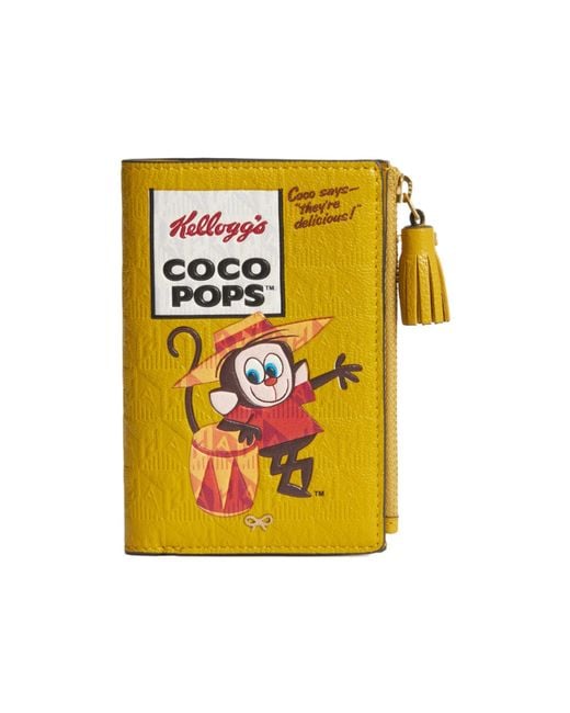 Anya Hindmarch Yellow Anya Brands Coco Pops Folding Wallet