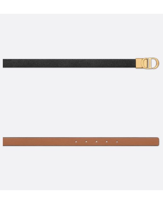 Dior White 30 Montaigne Reversible Belt