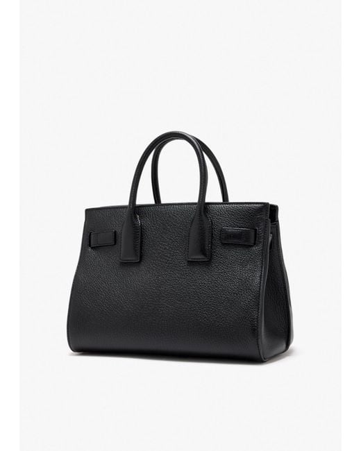 Saint Laurent Black Sac De Jour Top Handle Bag