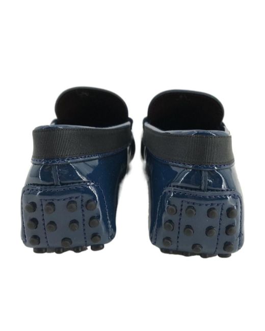 Tod's Blue Logo Business Casual Shoes for men