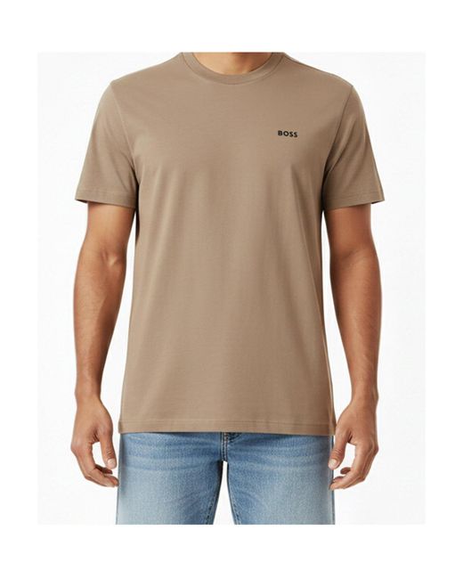 Boss Natural Logo Short-Sleeved T-Shirt for men