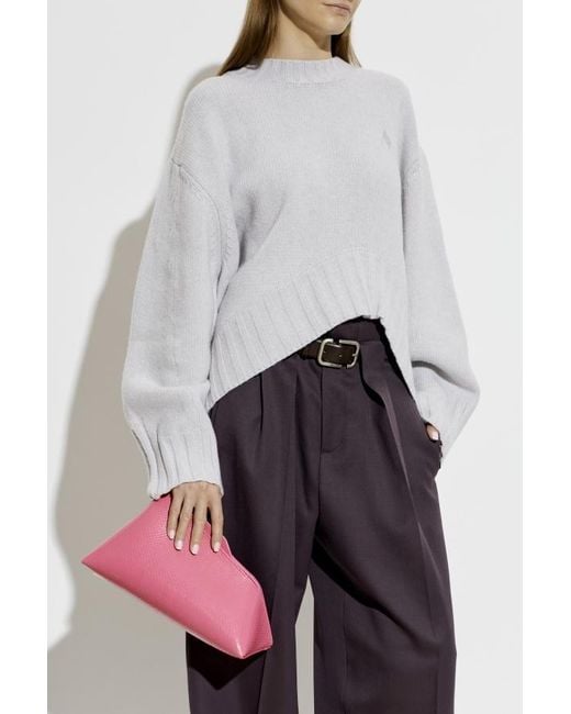 The Attico Pink The 8 30 Pm Textured Clutch Bag