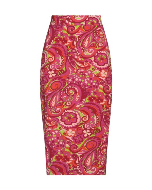 Dolce & Gabbana Red Midi Skirts