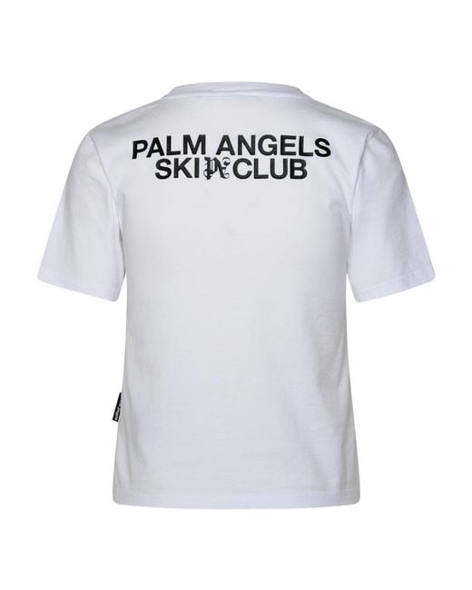 Palm Angels White Logo Patch Crewneck T-Shirt