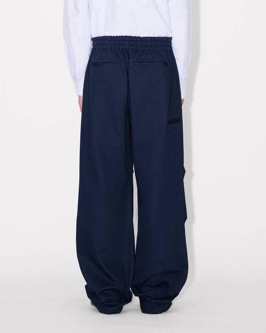 KENZO Blue Wide Leg Trousers for men