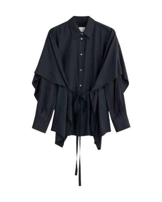 Maison Margiela Blue Long-Sleeved Shirt
