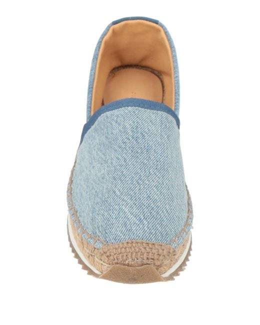 Rag & Bone Blue Denim Straw Shoes