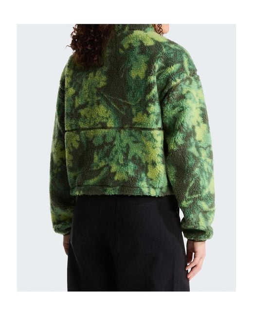 The North Face Green Extreme Pile 2 Printed Jacket W