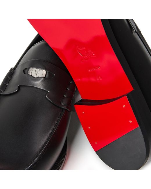 Christian Louboutin Black Simple Loafers for men