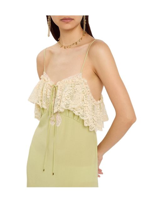 Chloé Yellow Wave Lace Dress
