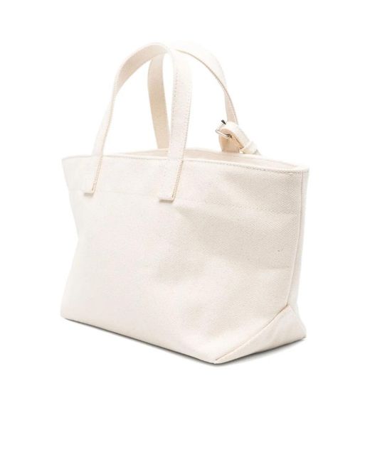 A.P.C. Natural Logo Canvas Tote Bag
