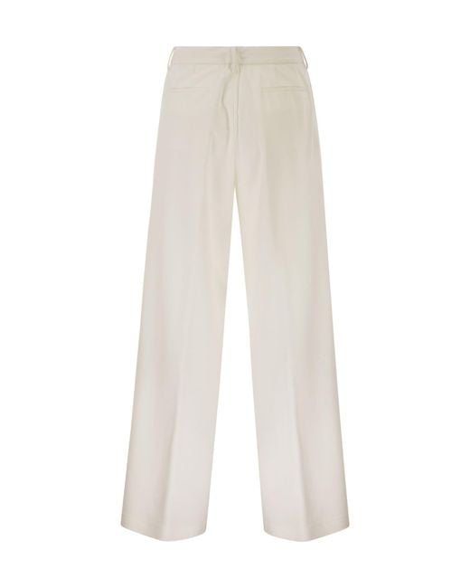 Fabiana Filippi White Straight-Leg Tailored Trousers