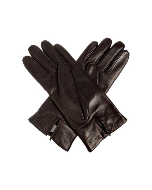 Max Mara Black Solid Color Five-Finger Gloves